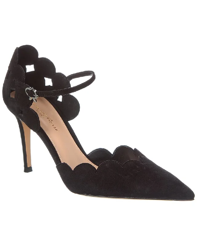 Gianvito Rossi Ariana D'Orsay 85 Suede Pump