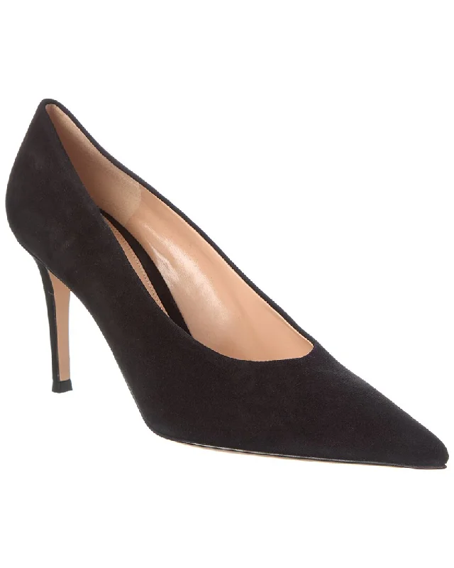 Gianvito Rossi Robbie 85 Suede Pump