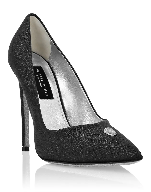 Glitter Decollete Pumps