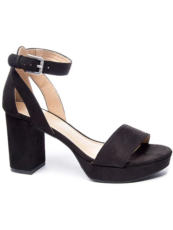 GO ON Womens Ankle Strap Pumps