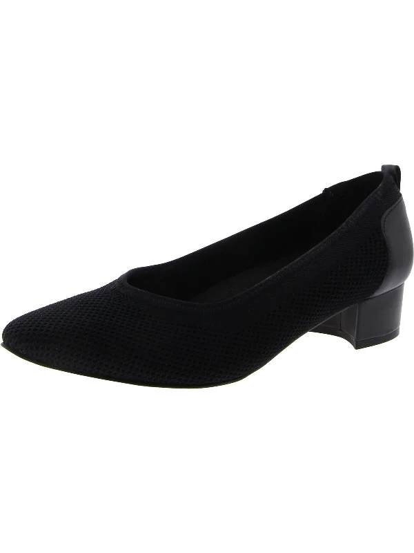 Hester Womens Knit Pointed Toe Pumps