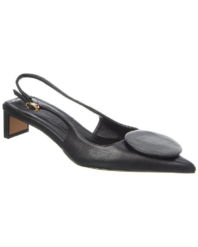 Jacquemus Duelo Basses Leather Slingback Pump