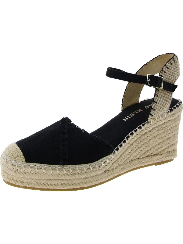 LAKEN Womens Espadrille Ankle strap Wedge Heels