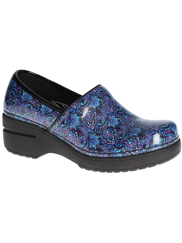 Lead Womens Faux Leather Printed Clogs