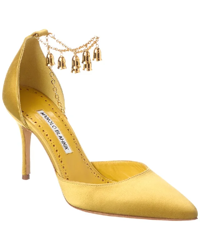 Manolo Blahnik Campanilla 90 Satin Pump