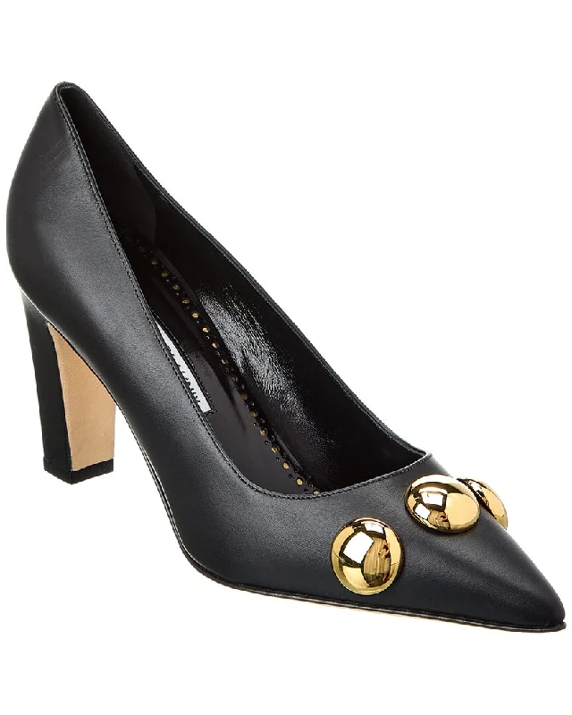 Manolo Blahnik Chappa 90 Leather Pump