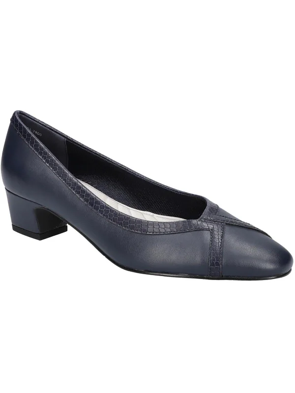 MYRTLE Womens Faux leather Almond Toe Pumps