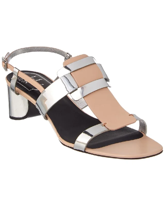 Roger Vivier Leather Heel Sandal