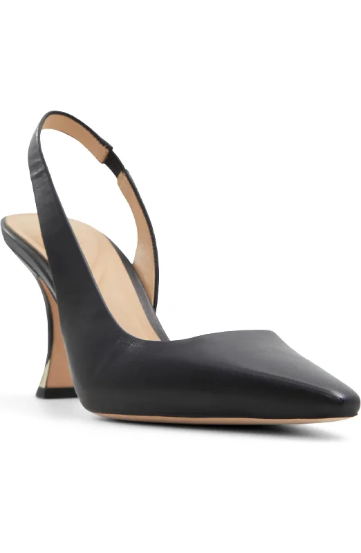 Ted Baker Women's Ari Leather Slingback Pointed Toe Pumps, Black