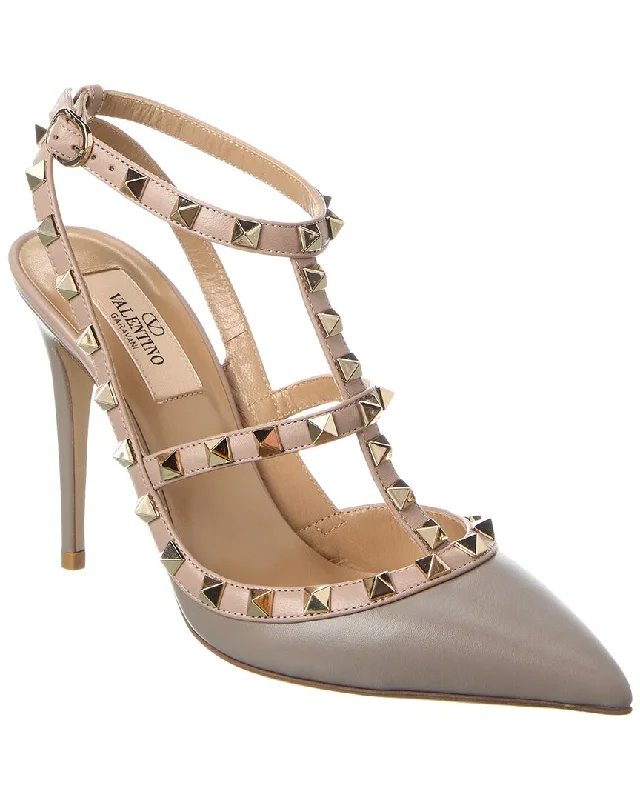 Valentino Rockstud Caged 100 Leather Pump