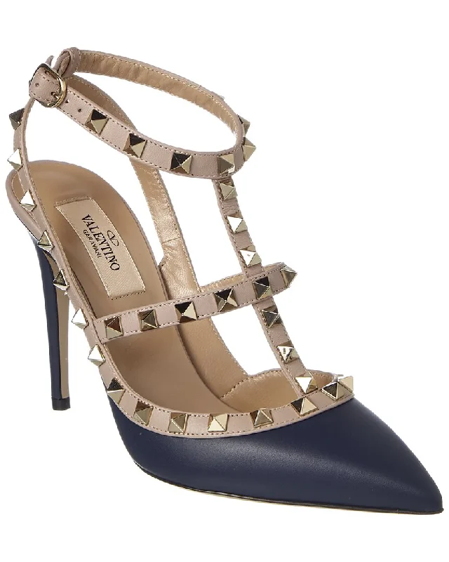 Valentino Rockstud Caged 100 Leather Pump