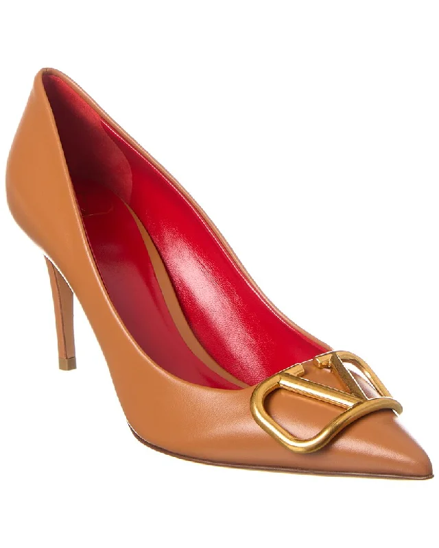 Valentino VLogo 80 Leather Pump