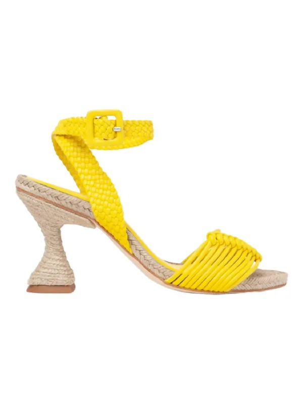 Women Ingrid Heeled Sandal In Napa Lime