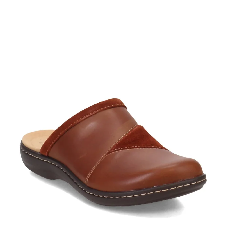 Women Laurieann Kyla Clog - Wide In Dark Tan