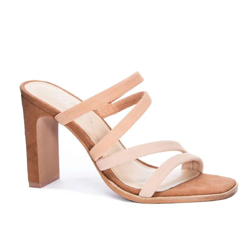 Women Lonnie Kid Suede Sandal In Tumble & Tigers Eye