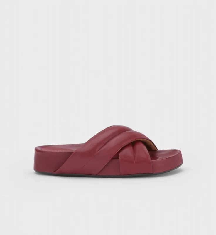 Women's Airali Nappa Sandals In Merlot