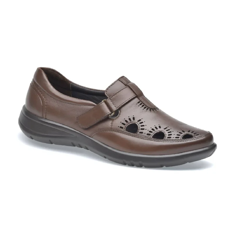 Women's Celeste Lambskin Shoes In Espresso Brown