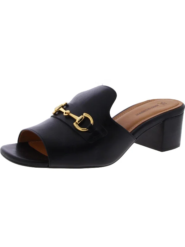 Womens Leather Slip On Mules