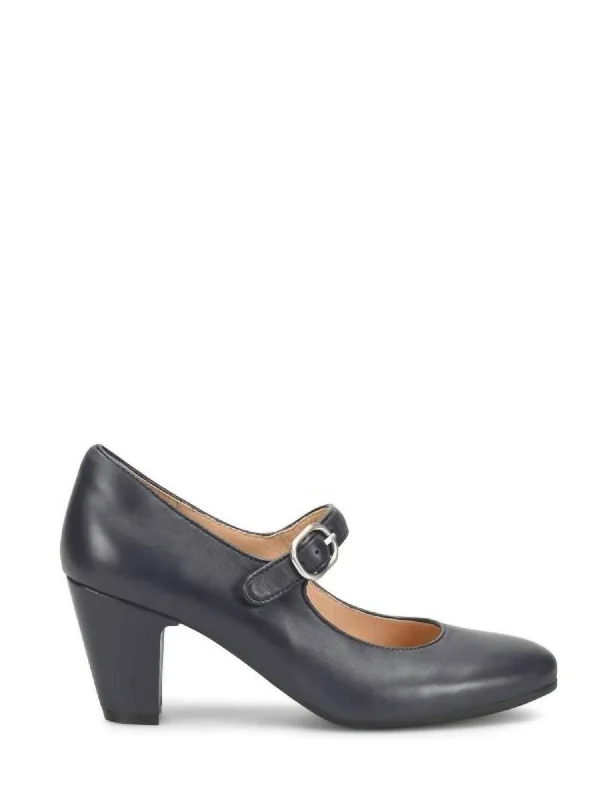 Women's Leslie Heeled Shoes In Sky Navy