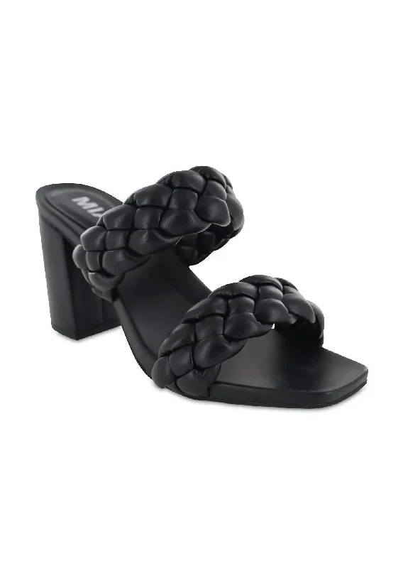 Women's Maine Braided Heels In Black