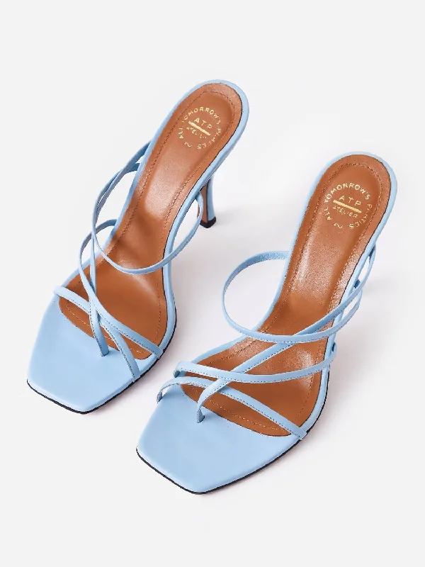 Women's Milano Heeled Sandal In Baby Blue