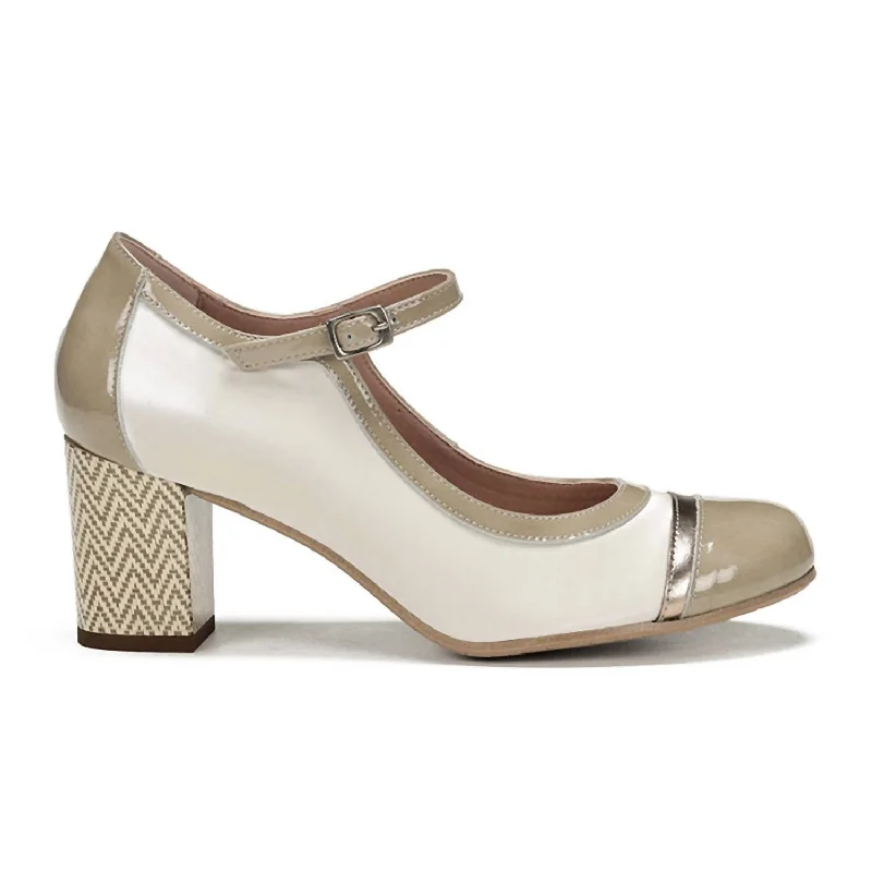 Women's Rodin Heeled Mary Jane In Crema