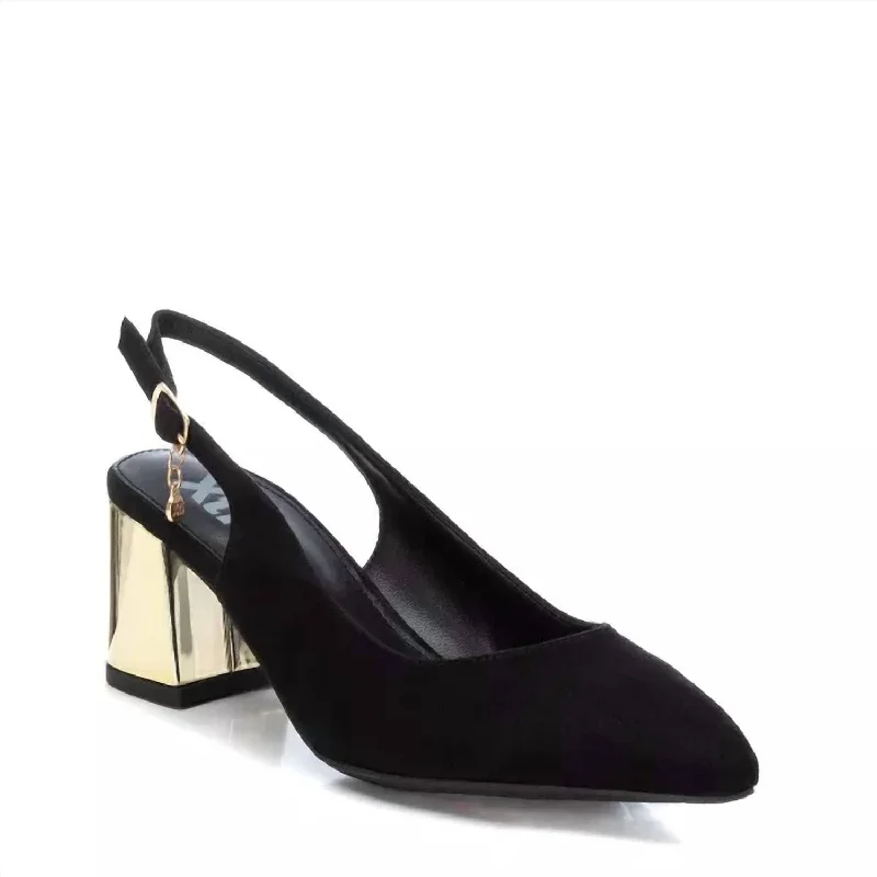 Women's Slingback Pumps Shoes In Black