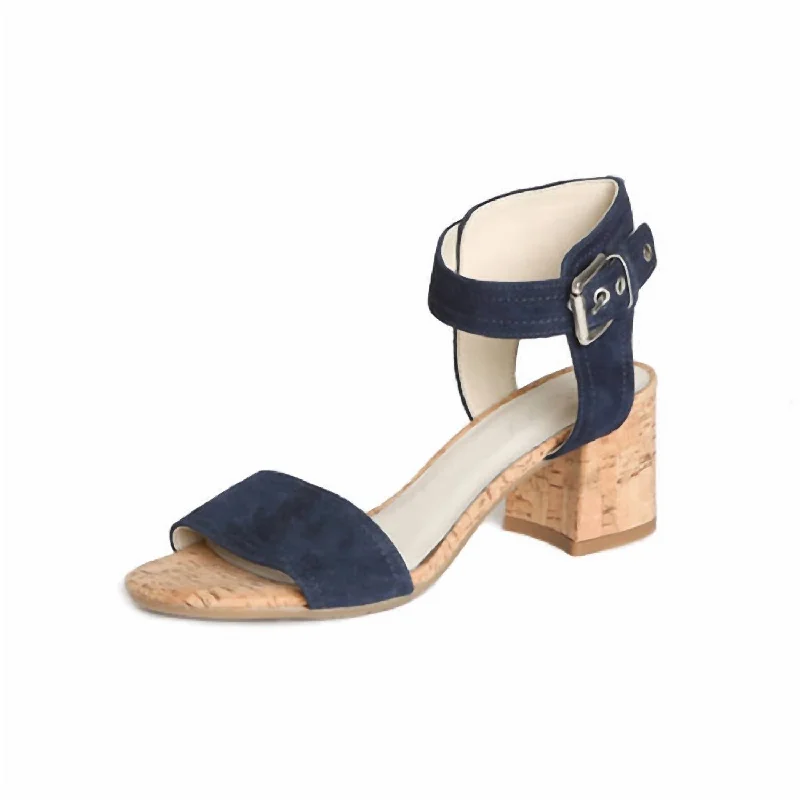 Women's Tgif Heels In Navy Suede