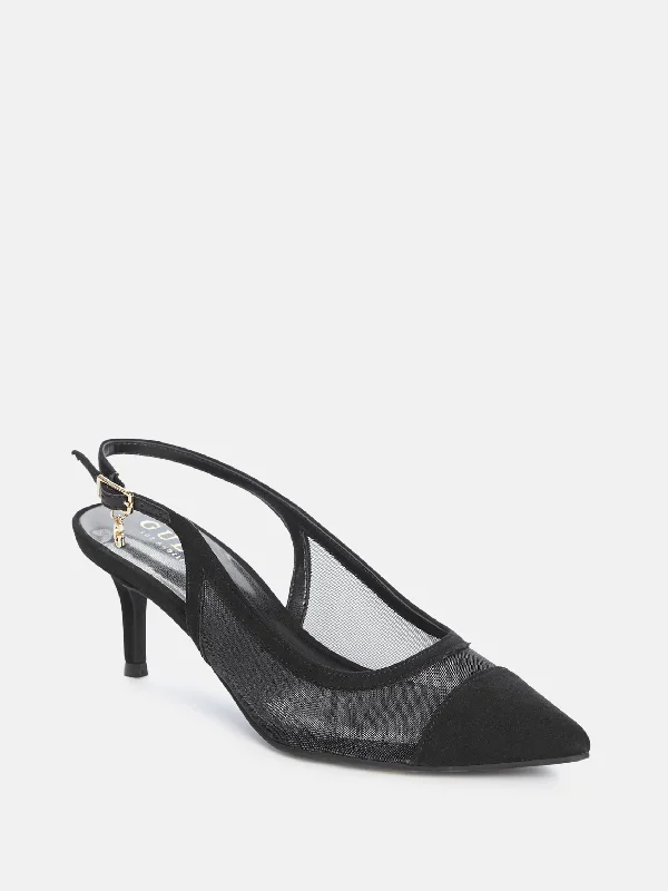 Zoeyy Slingback Kitten Heels